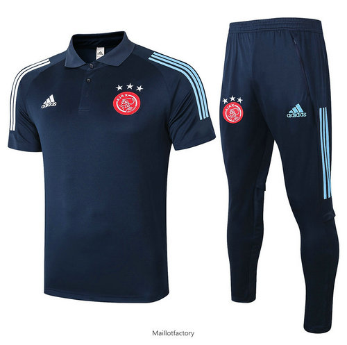 Nouveaux Kit d'entrainement Maillot AFC Ajax POLO 2020/21 Bleu Marine