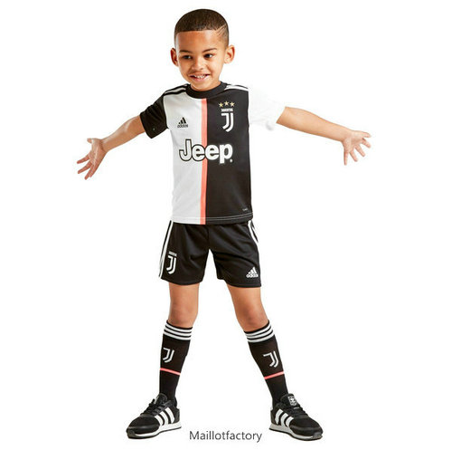 Achetez Maillot du Juventus Enfant 2019/20 Domicile Blanc Noir