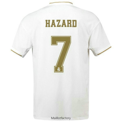 Pas cher Maillot du Real Madrid 2019/20 Domicile Blanc Hazard 7