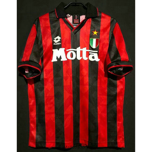 Soldes Retro Maillot du AC Milan 1993-94 Domicile