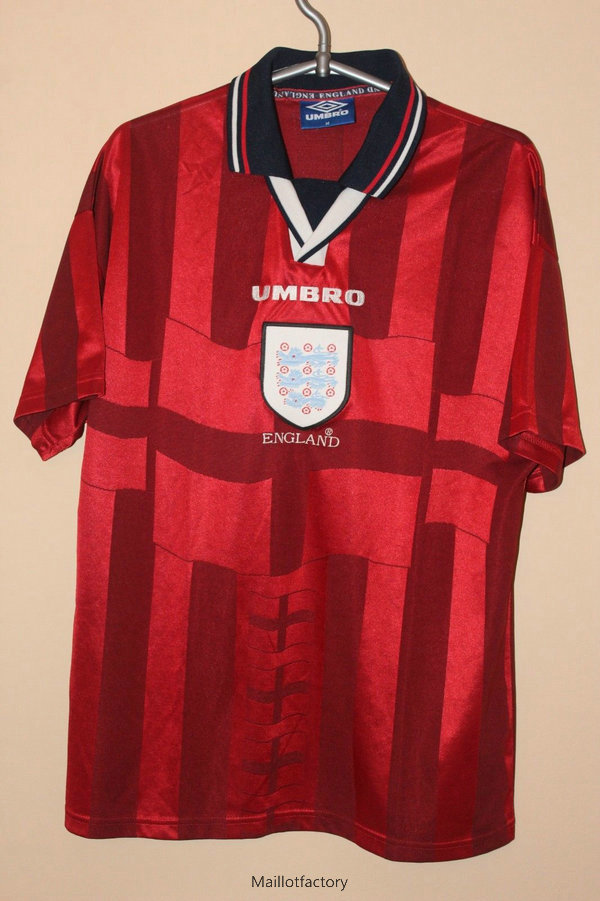 Vente Retro Maillot du Angleterre Coupe du Monde 1998 Exterieur Rouge