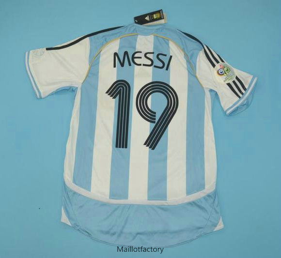 Flocage Retro Maillot du Argentina 2006 Domicile (19 Messi)