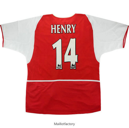 Achetez Retro Maillot du Arsenal 2002-04 Domicile (14 Henry)