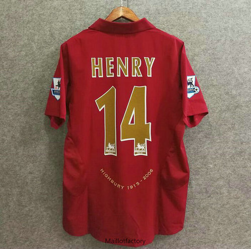 Prix Retro Maillot du Arsenal 2005-06 Domicile (14 Henry)