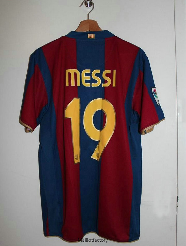 Achetés Retro Maillot du Barcelone 2007-2008 Domicile (19 Messi)