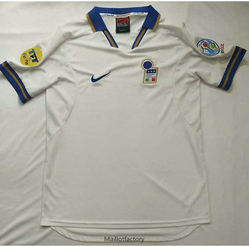 Achetez Retro Maillot du Italie Coupe du Europe 1996 Exterieurs Blanc