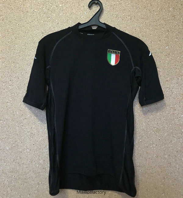 Pas cher Retro Maillot du Italie Coupe du Monde 2002 Gardien De But Noir