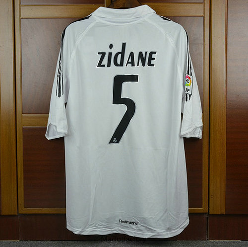 Prix Retro Maillot du Real Madrid 2005-06 Domicile (5 Zidane)