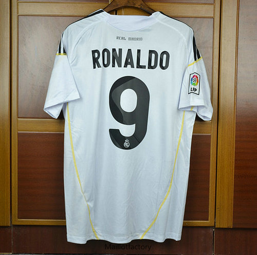 Vente Retro Maillot du Real Madrid 2009-10 Domicile (9 Ronaldo)