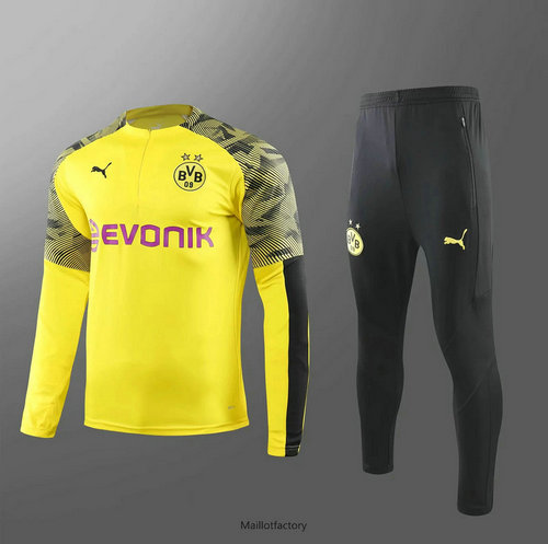 Nouveaux Survetement Enfant Borussia Dortmund 2019/20 Jaune/Noir
