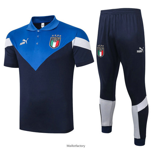 Flocage Kit d'entrainement Maillot Italie POLO 2020/21 Bleu