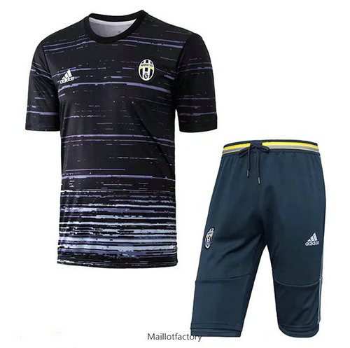 Achetez Kit d'entrainement Maillot Juventus 2019/20 Noir/Blanc bande