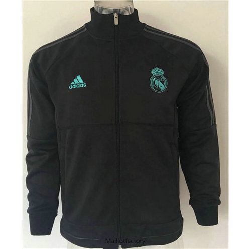 Achetés Veste Real Madrid 2019/20 Noir/Vert bande